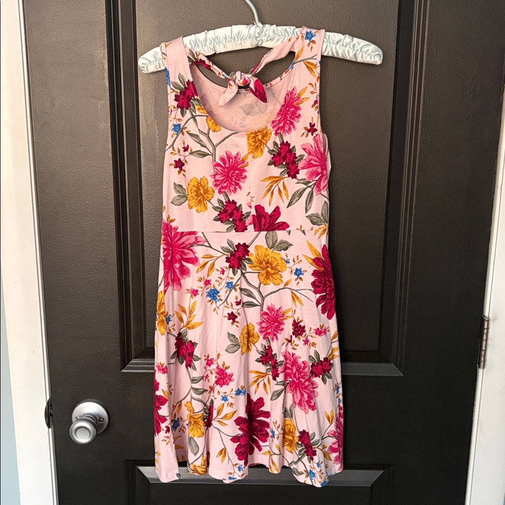 Old navy girls large 10-12 pink floral tank sundress - Picture 5 of 5